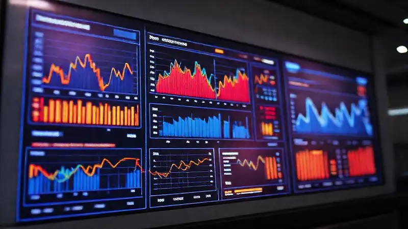 Un panel de control financiero optimista brilla